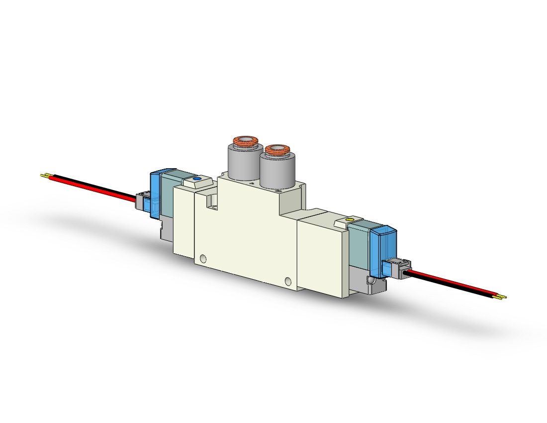 SMC VQZ3521-5L1-C6F valve, body ported (dc), VQZ3000 VALVE, SOL 4/5-PORT