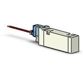 SMC VQZ3951R-5L1 valve, base mount (dc), VQZ3000 VALVE, SOL 4/5-PORT***