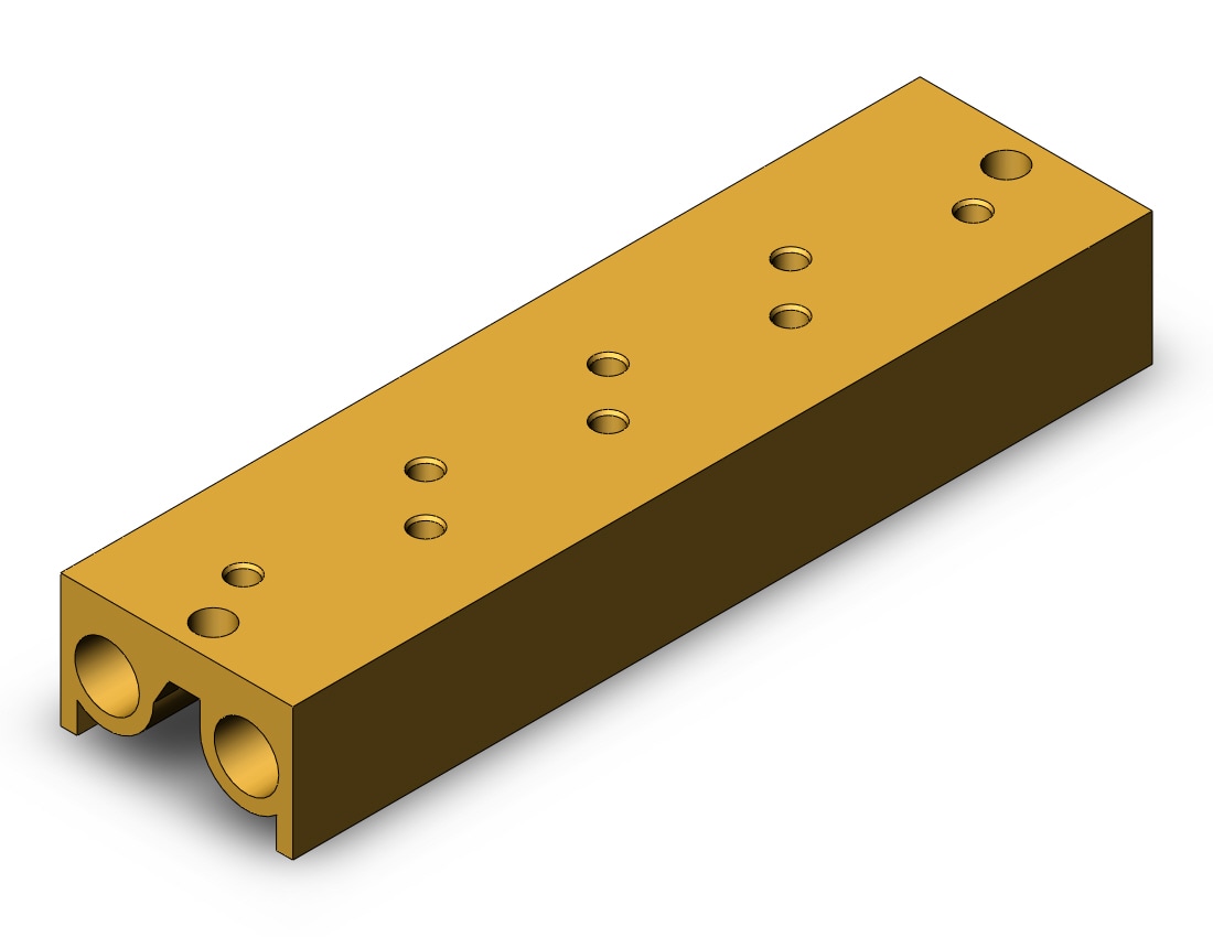 SMC VV5F1-30-041 mfld base 4-sta, VV*F* MANIFOLD VF SERIES