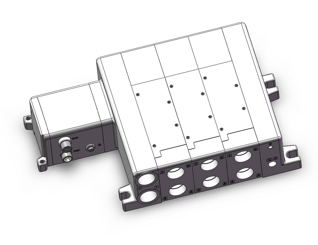 SMC VV5QC51-0304FSDZENN0 manifold, VQC5000 SERIES