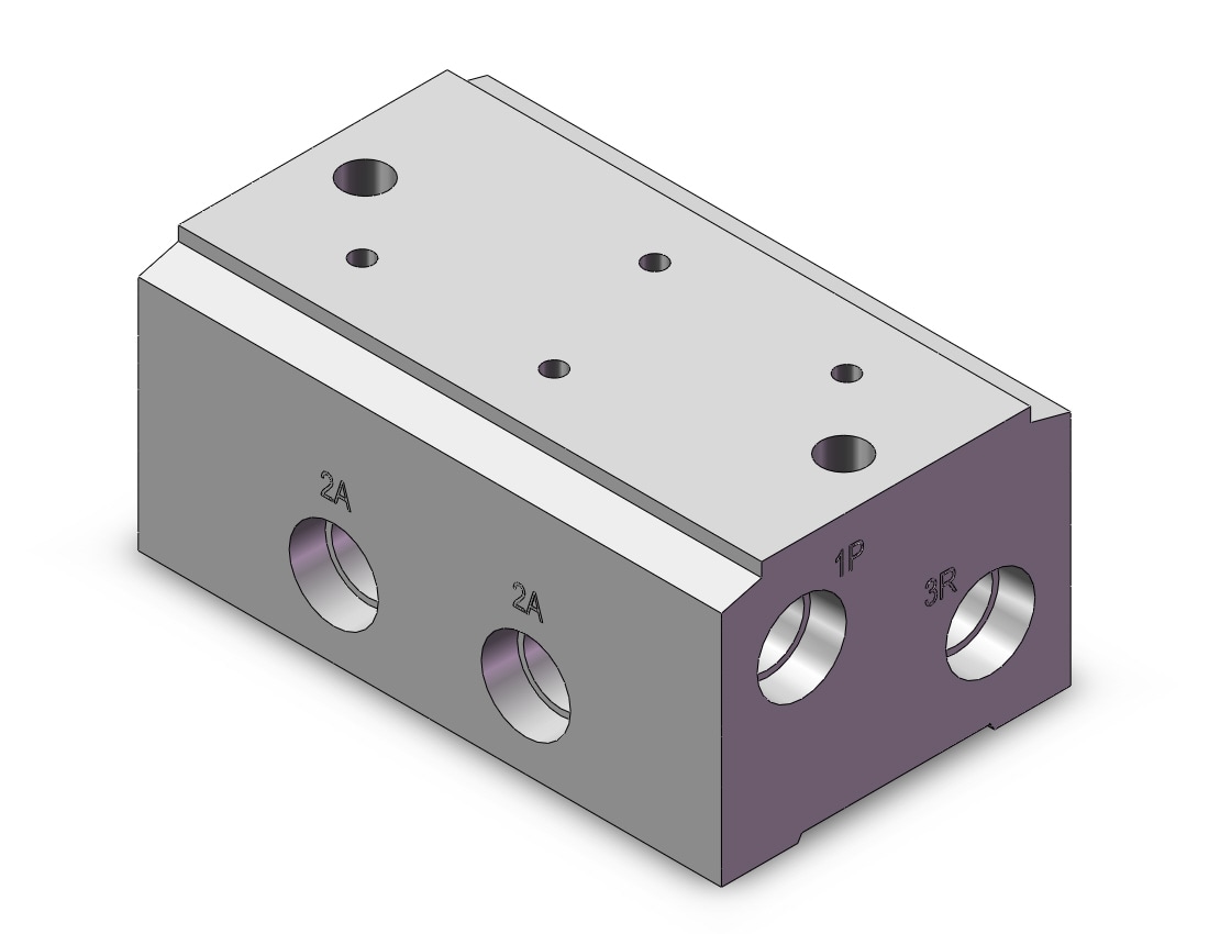 SMC VV3PA3-41-021-02 manifold, VP3/5/7 SOL VALVE 3-PORT***