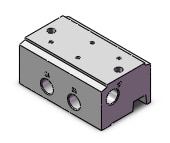 SMC VV3PA3-42-023-02F vpa valve manifold, 3 PORT AIR-PILOTED VALVE