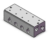 SMC VV3PA5-41-041-03 manifold, VP4 SOL VALVE 4/5 PORT***