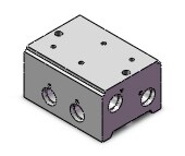 SMC VV3PA7-41-021-04N vpa valve manifold, 3 PORT AIR-PILOTED VALVE