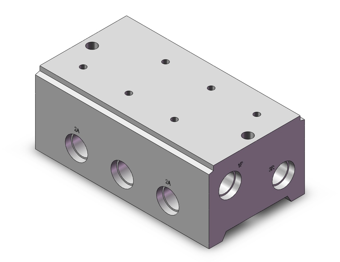 SMC VV3PA7-41-031-04 manifold for vp700, VP4 SOL VALVE 4/5 PORT