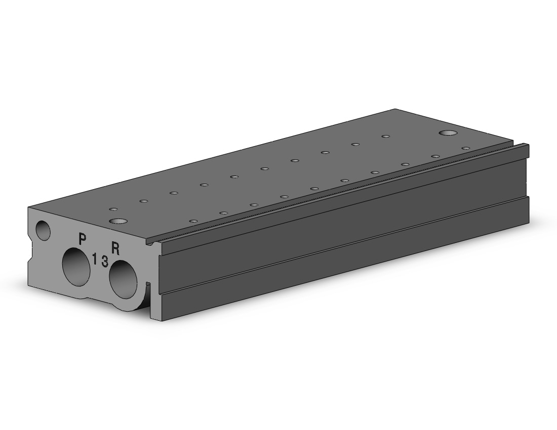 SMC VV3QZ12-10C-00N manifold, VV3QZ* MANIFOLD VQZ 3-PORT***