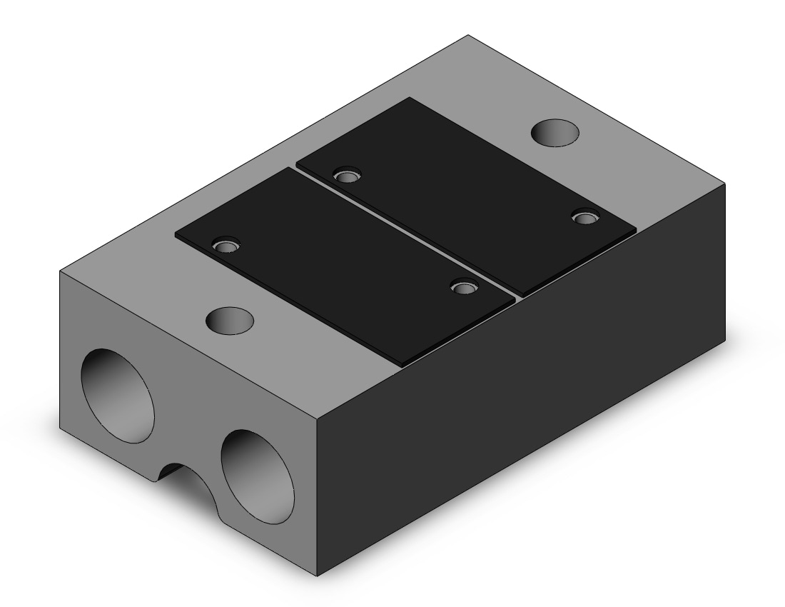 SMC VV3QZ22-02C-00N manifold, VV3QZ* MANIFOLD VQZ 3-PORT***