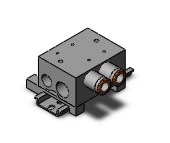 SMC VV3QZ35-02C10C-D vqz300 base mounted manifold, 3 PORT SOLENOID VALVE