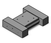 SMC VV5F5-21-021-00N mfld base, 2-sta, VV*F* MANIFOLD VF SERIES