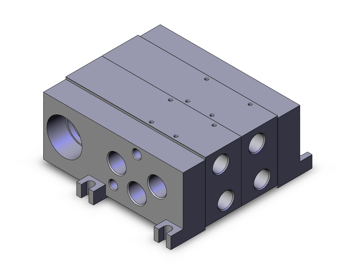 SMC VV5FR4-01T-021-04N mfld, vfr4*00 series/side port, VV*FR* MANIFOLD VFR SERIES