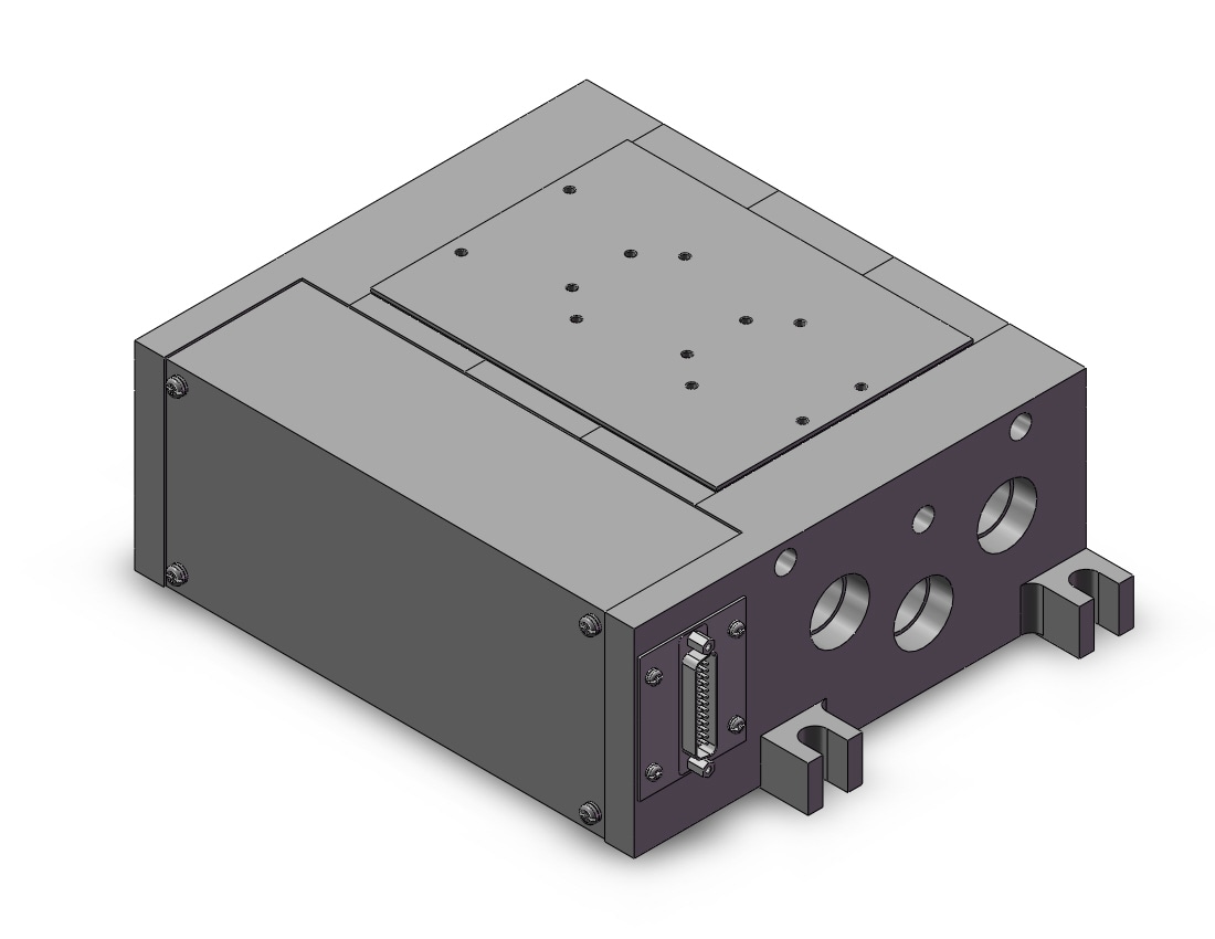 SMC VV5FR5-01FD-031-04N mfld, w/connector, vfr5000, 4/5 PORT SOLENOID VALVE