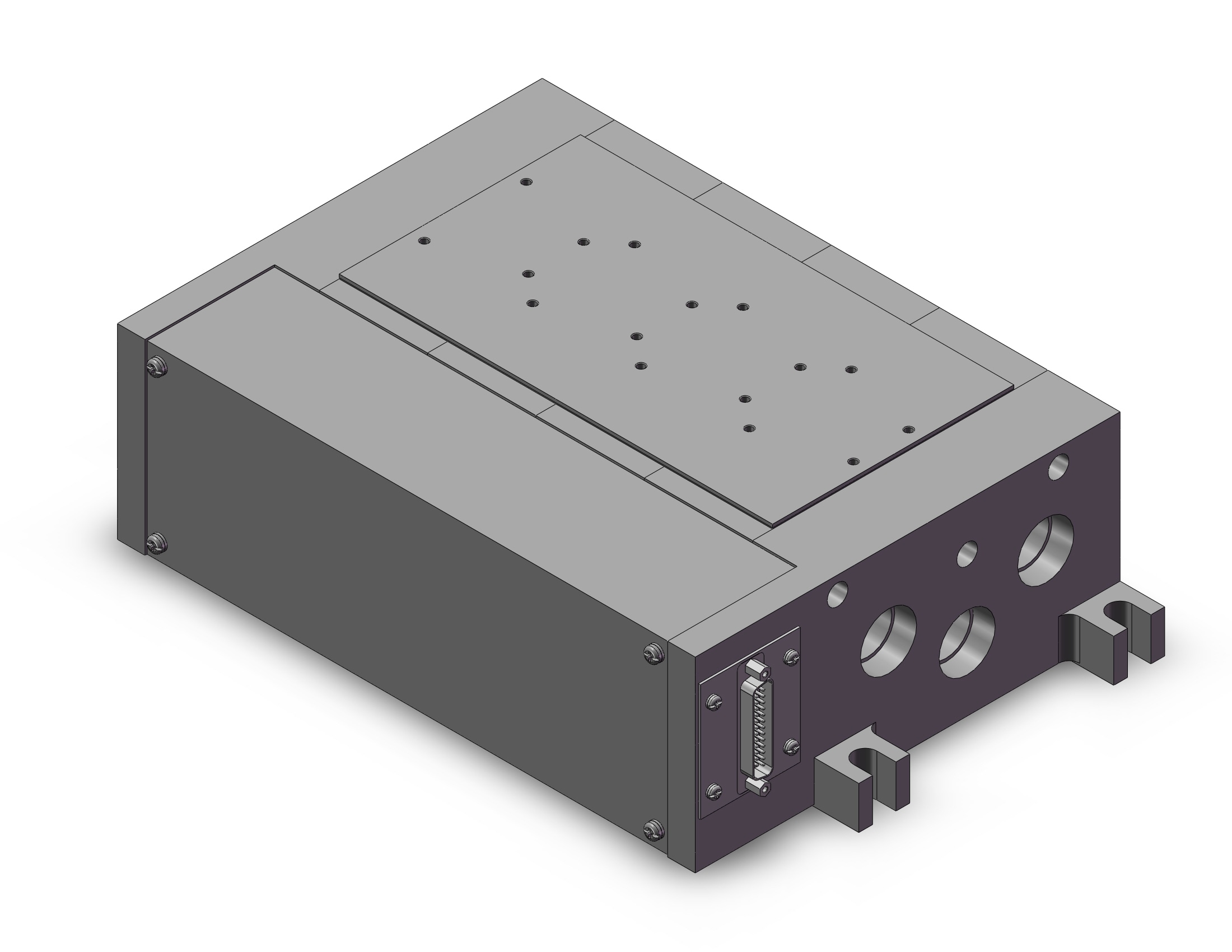 SMC VV5FR5-01FD-041-04N mfld, w/connector vfr5000, 4/5 PORT SOLENOID VALVE