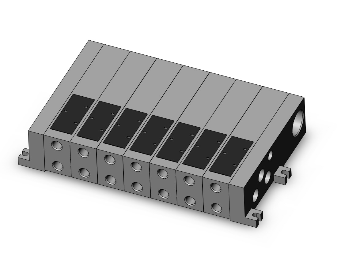 SMC VV5FS2-01T-071-01T mfld, vfs2000 w/terminal block, VV*FS* MANIFOLD VFS SERIES