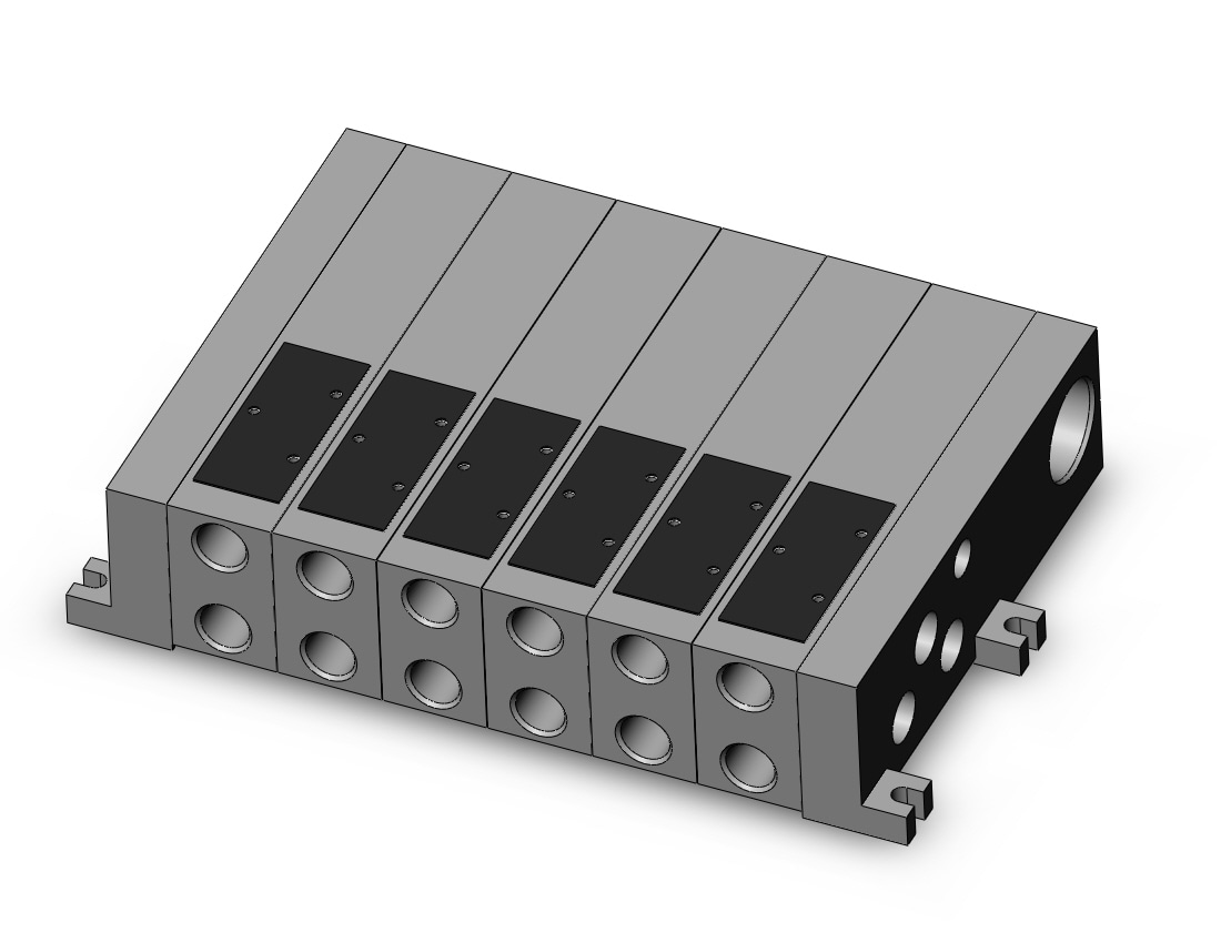 SMC VV5FS2-01T1-061-02-Q mfld, vfs2000 w/terminal block, VV*FS* MANIFOLD VFS SERIES