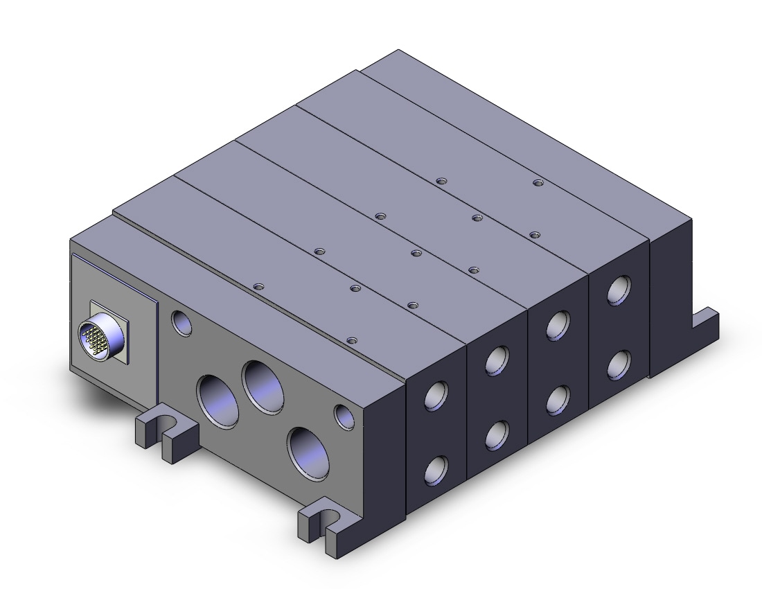 SMC VV5FS3-01CD-041-02T mfld, w/connector vfs3000, VV*FS* MANIFOLD VFS SERIES