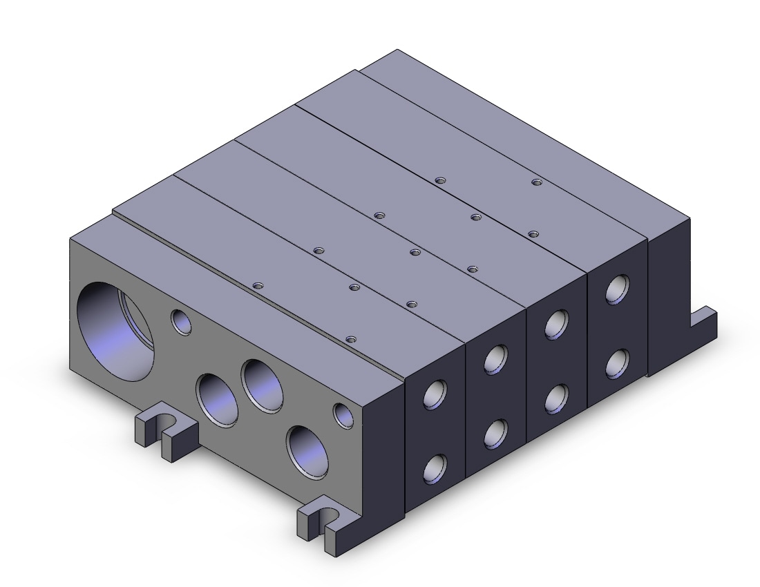 SMC VV5FS3-01T-042-02T mfld, vfs3000 plug-in, VV*FS* MANIFOLD VFS SERIES