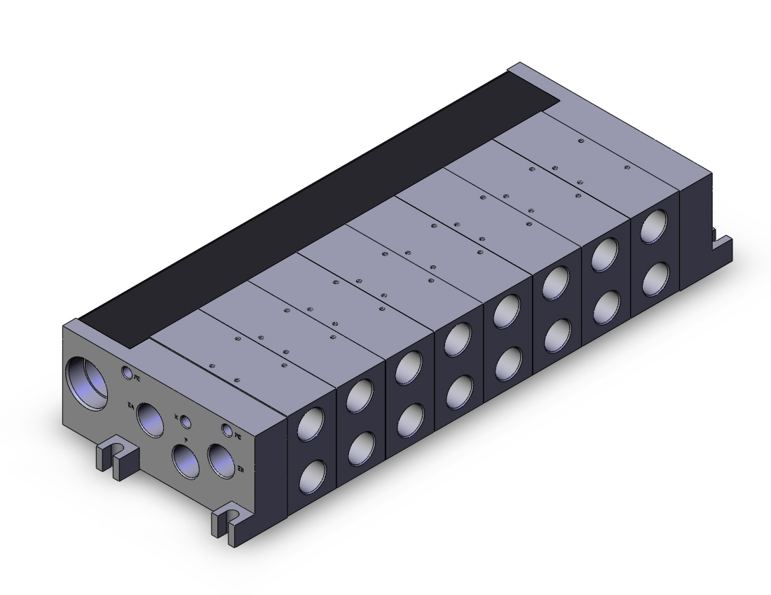 SMC VV5FS5-01CD-081-06T mfld, w/connector vfs5000, VV*FS* MANIFOLD VFS SERIES