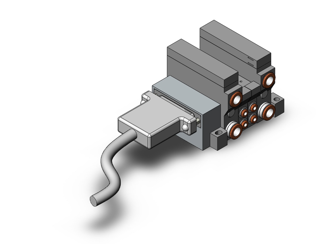 SMC VV5Q11-02N1FS1 mfld, plug-in, vq1000, VV5Q* MANIFOLD VQ 4/5 PORT