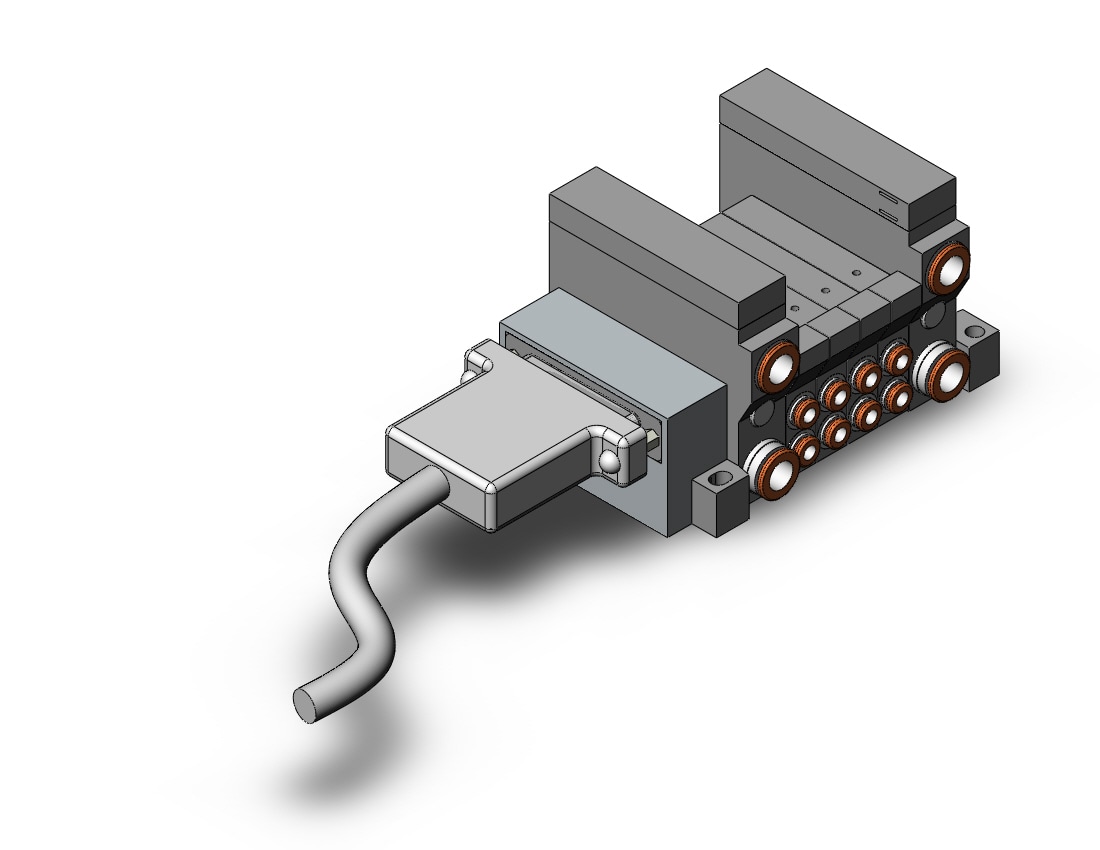 SMC VV5Q11-04C4FS3 mfld, plug-in, vq1000, VV5Q* MANIFOLD VQ 4/5 PORT