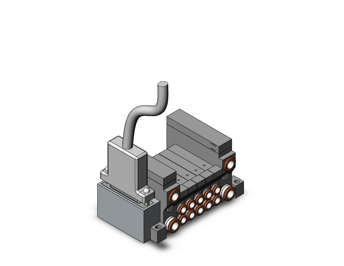 SMC VV5Q11-05C6FU3-Q mfld, plug-in, vq1000, VV5Q* MANIFOLD VQ 4/5 PORT