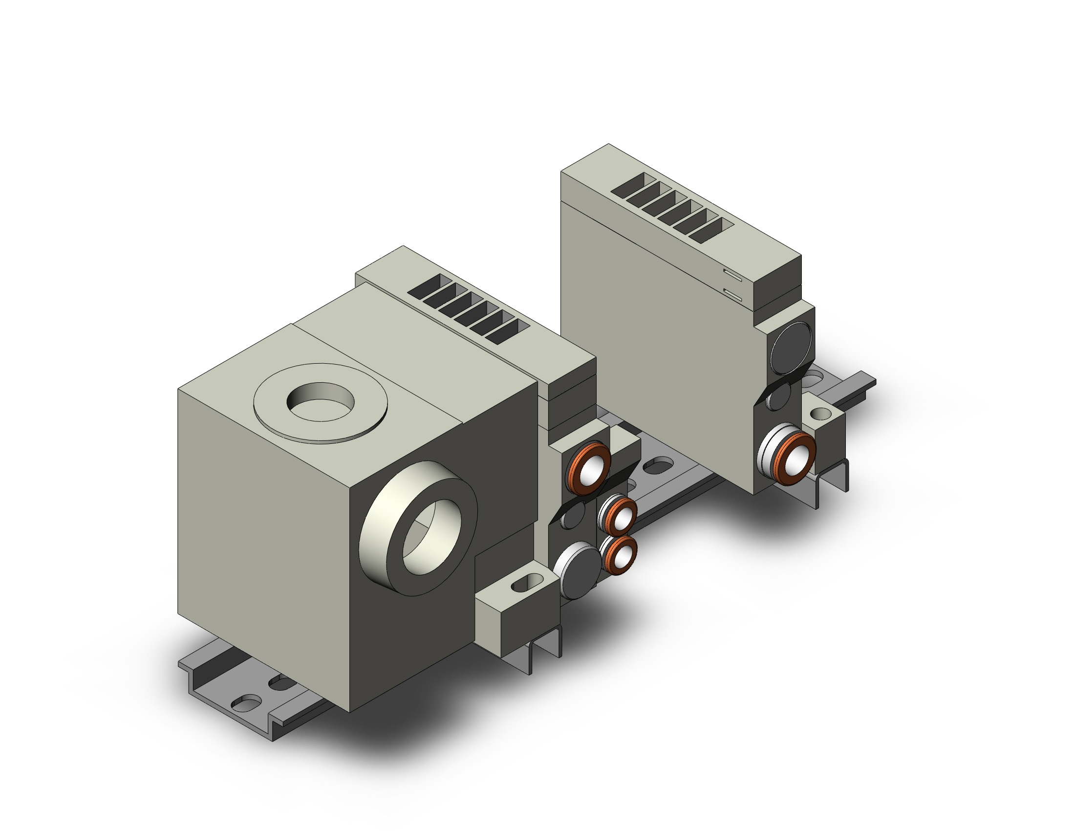 SMC VV5Q11-05C6T0-DS mfld, plug-in, vq1000, VV5Q* MANIFOLD VQ 4/5 PORT