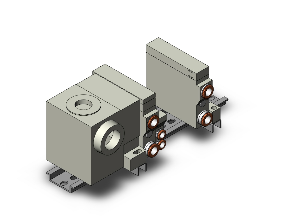 SMC VV5Q11-05C6TN-D mfld, plug-in, vq1000, VV5Q* MANIFOLD VQ 4/5 PORT