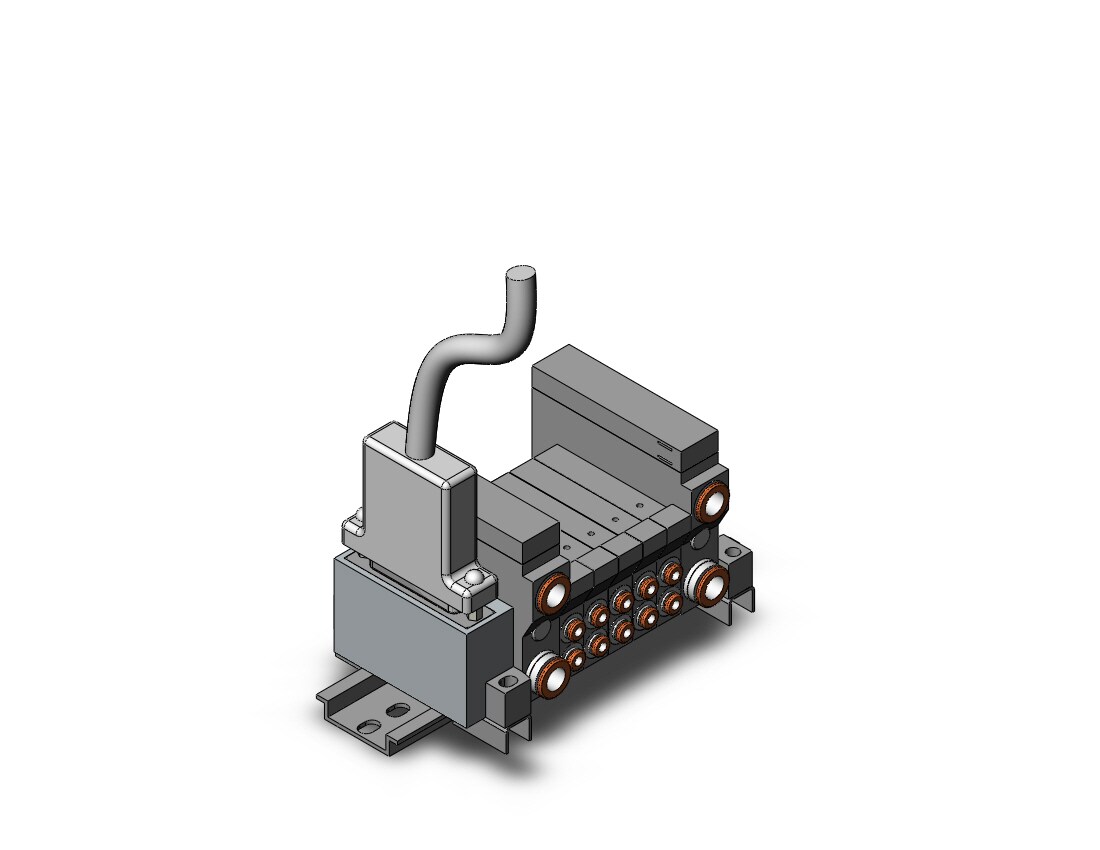 SMC VV5Q11-05N1FU1-D mfld, plug-in, vq1000, VV5Q* MANIFOLD VQ 4/5 PORT