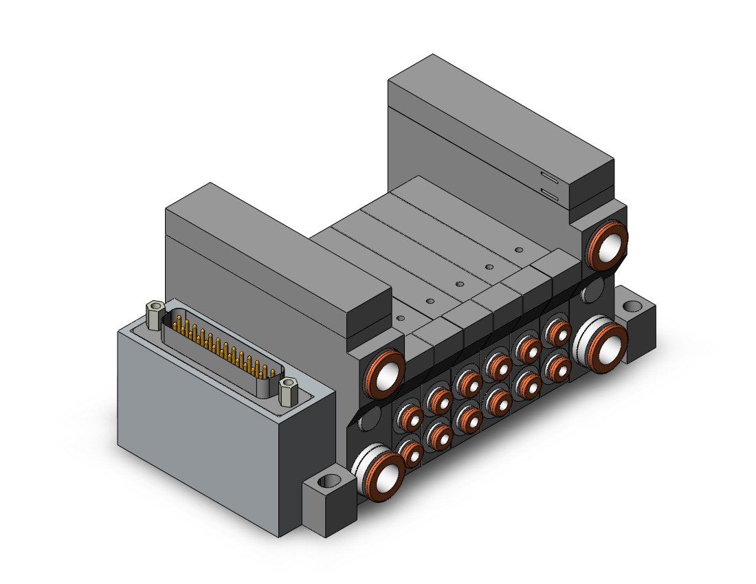 SMC VV5Q11-06C3FU0 mfld, plug-in, vq1000, VV5Q* MANIFOLD VQ 4/5 PORT