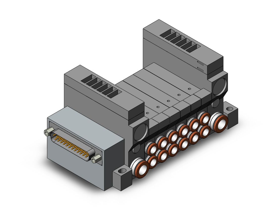 SMC VV5Q11-06C6FS0-S mfld, plug-in, vq1000, VV5Q* MANIFOLD VQ 4/5 PORT