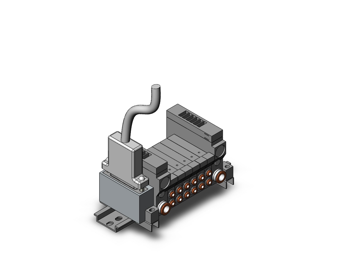 SMC VV5Q11-06N1FU3-DS mfld, plug-in, vq1000, VV5Q* MANIFOLD VQ 4/5 PORT