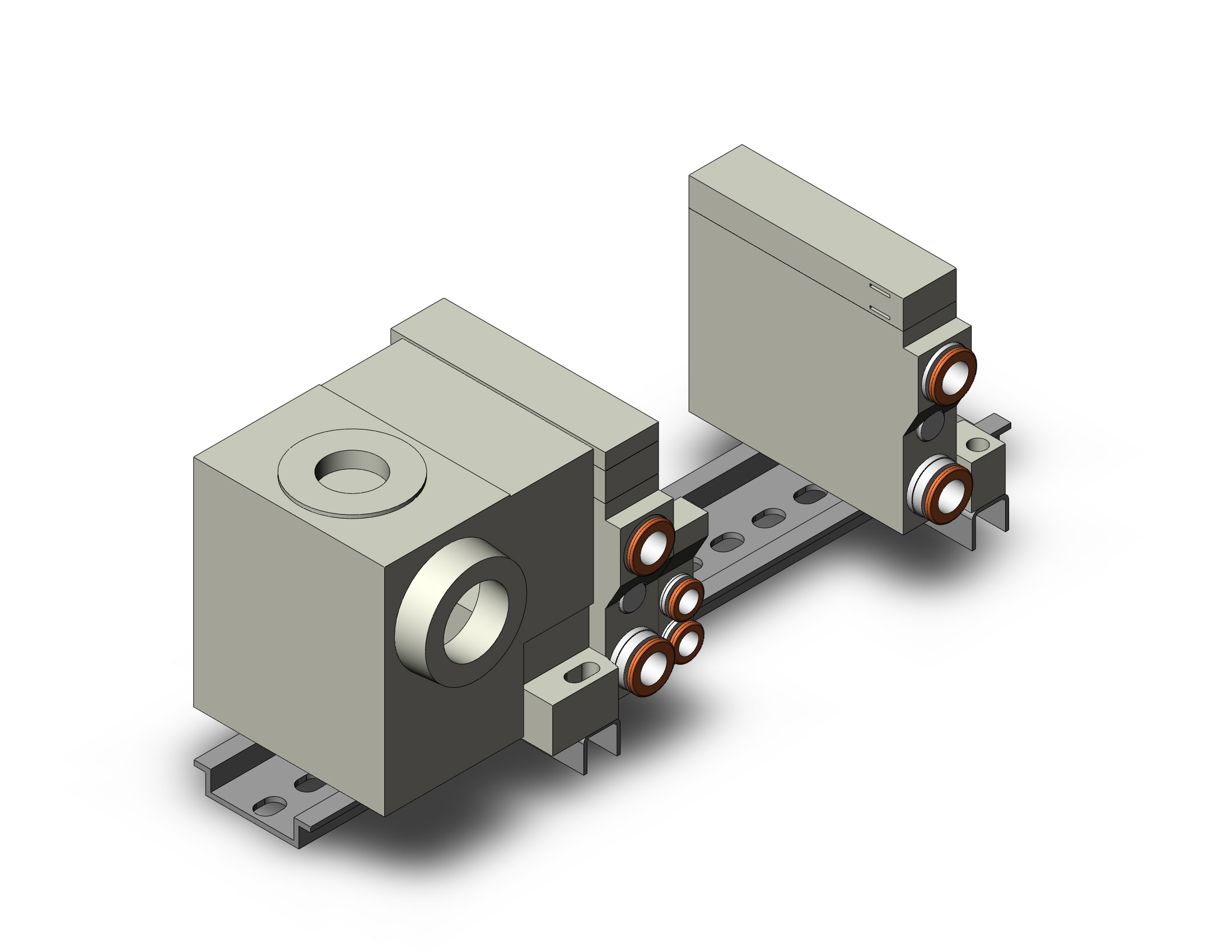 SMC VV5Q11-07C6T0-D mfld, plug-in, VV5Q* MANIFOLD VQ 4/5 PORT