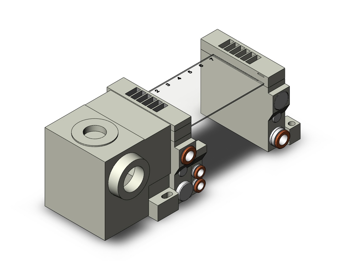 SMC VV5Q11-07C6T0-NS-Q vv5q manifold, 4/5 PORT SOLENOID VALVE