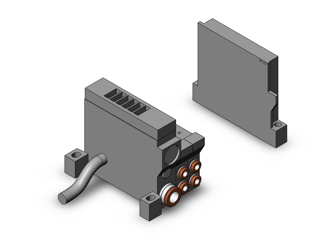 SMC VV5Q11-08C4L1-S vv5q manifold, 4/5 PORT SOLENOID VALVE