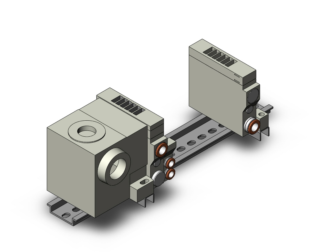 SMC VV5Q11-09C6T0-DS mfld, plug-in, vq1000, VV5Q* MANIFOLD VQ 4/5 PORT