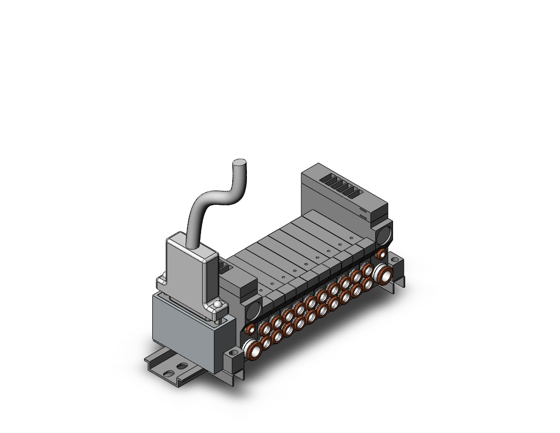 SMC VV5Q11-10N7FU1-DRS mfld, plug-in, vq1000, VV5Q* MANIFOLD VQ 4/5 PORT