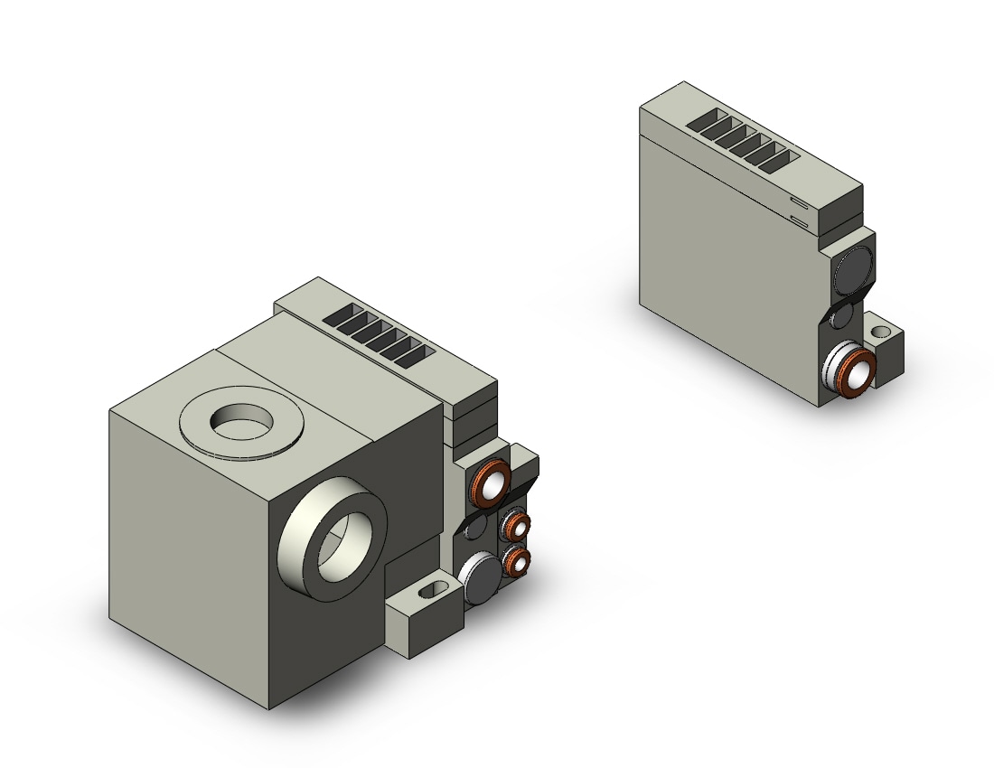 SMC VV5Q11-11C4TN-S mfld, plug-in, vq1000, VV5Q* MANIFOLD VQ 4/5 PORT