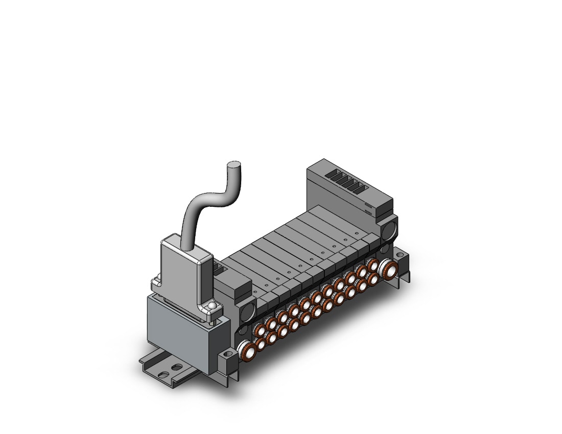 SMC VV5Q11-11C6FU1-DS mfld, plug-in, vq1000, VV5Q* MANIFOLD VQ 4/5 PORT