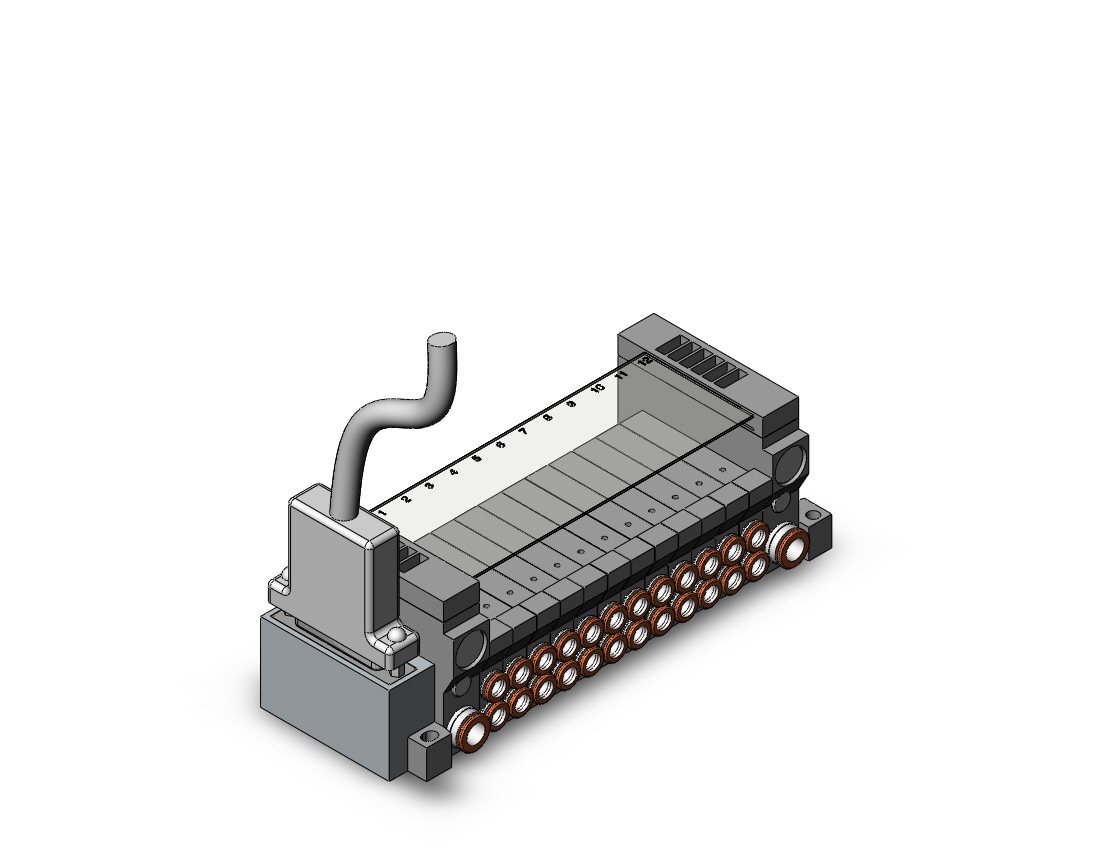 SMC VV5Q11-12N7FU2-BNS vv5q manifold, 4/5 PORT SOLENOID VALVE