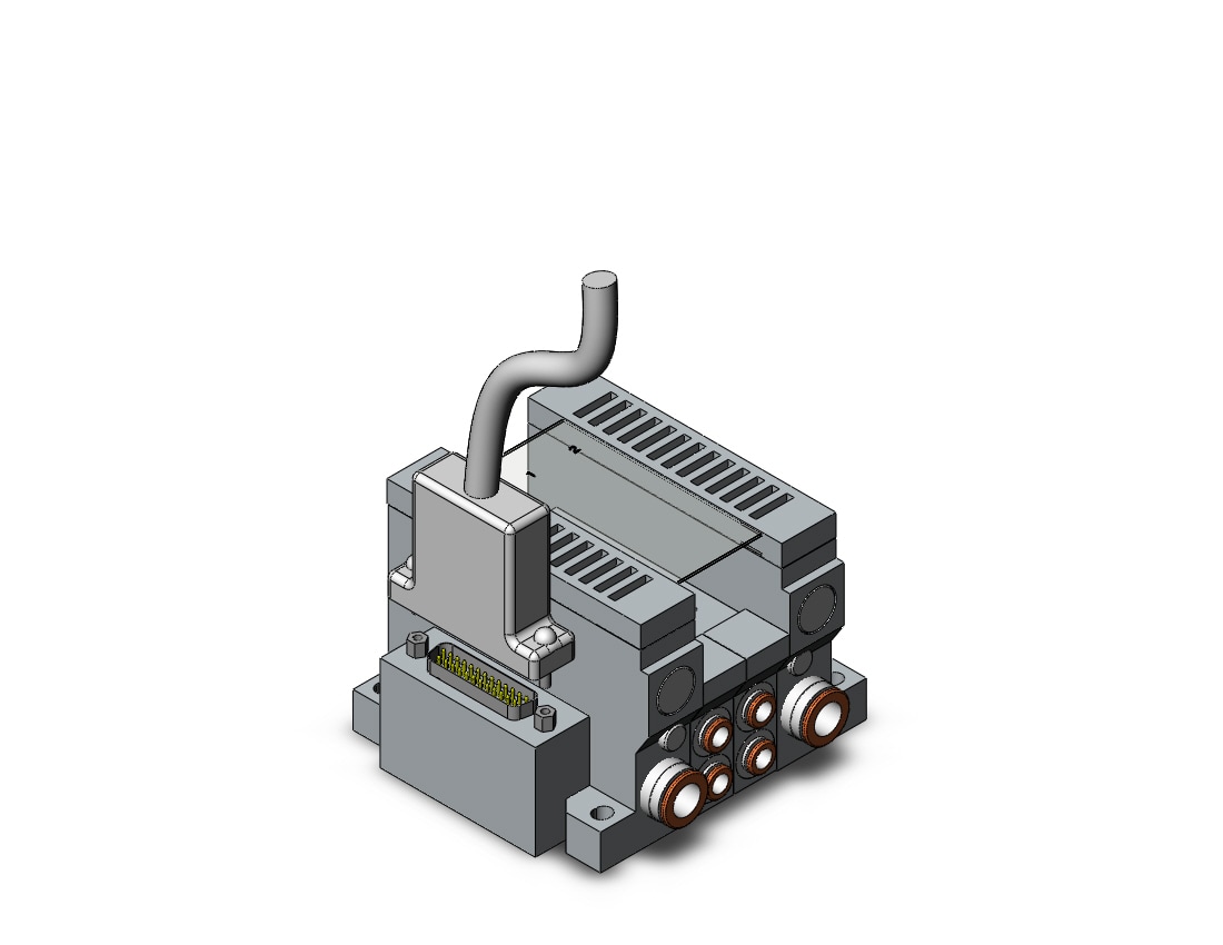 SMC VV5Q21-02C6FU2-NS mfld, plug-in, vq2000, VV5Q* MANIFOLD VQ 4/5 PORT