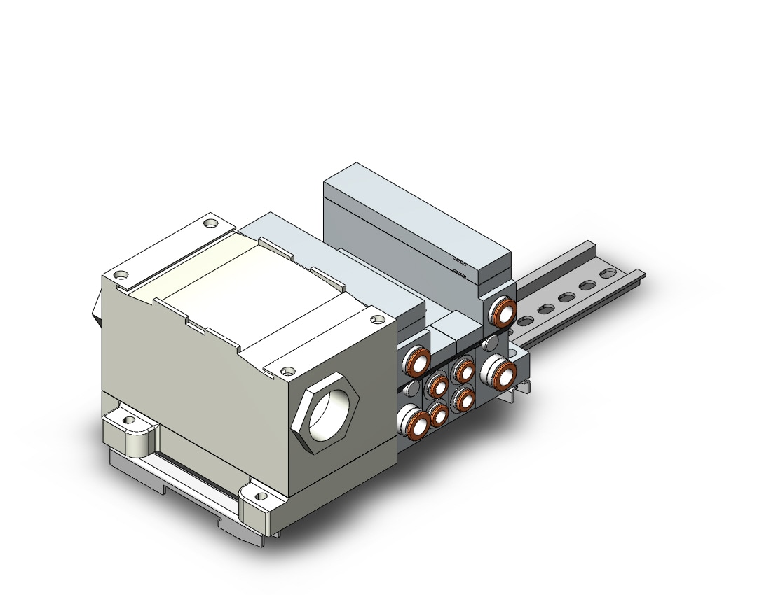 SMC VV5Q21-02N7T0-D mfld, plug-in, vq2000, VV5Q* MANIFOLD VQ 4/5 PORT