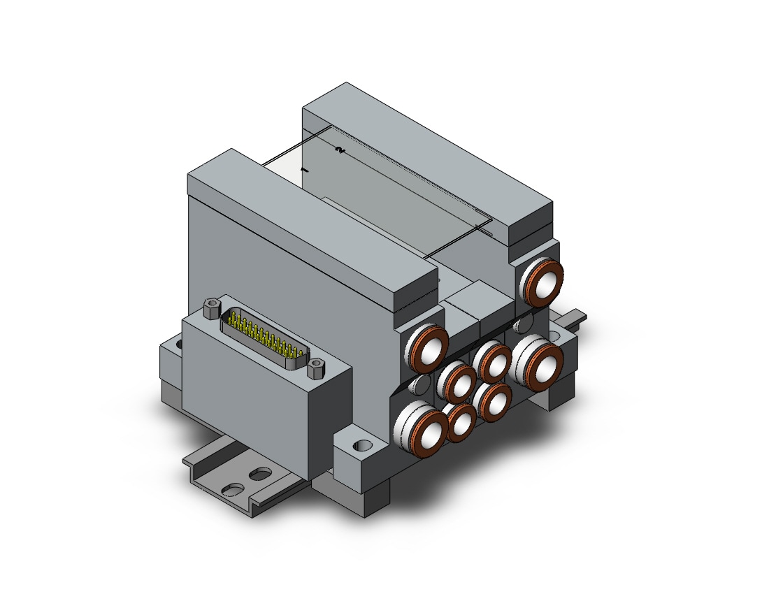 SMC VV5Q21-02N9FU0-DN mfld, plug-in, vq2000, VV5Q* MANIFOLD VQ 4/5 PORT