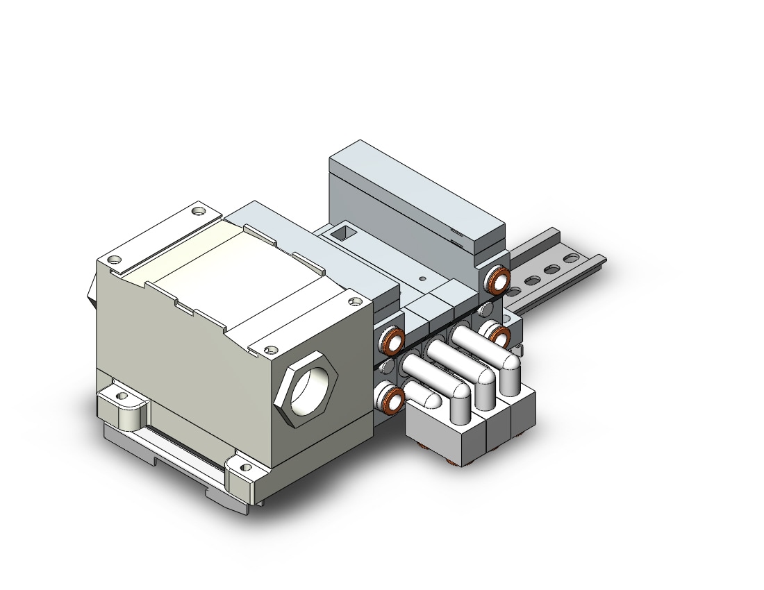 SMC VV5Q21-03B8T0-D mfld, plug-in, VV5Q* MANIFOLD VQ 4/5 PORT