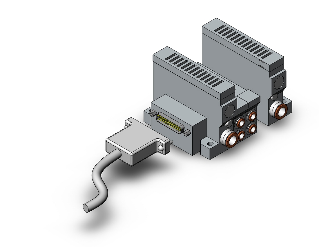 SMC VV5Q21-03C6FS1-S mfld, plug-in, vq2000, VV5Q* MANIFOLD VQ 4/5 PORT