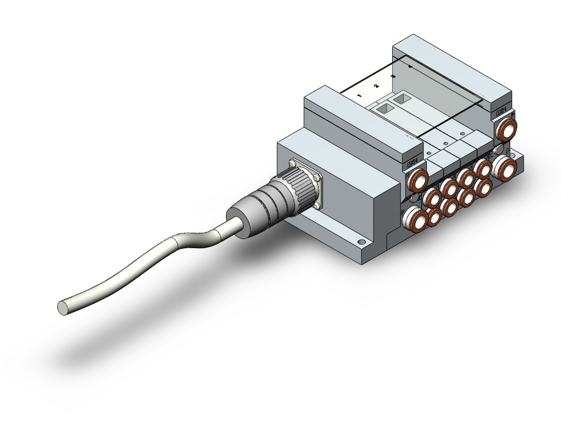 SMC VV5Q21-04C8M1-NW mfld, vq2000, VV5Q* MANIFOLD VQ 4/5 PORT