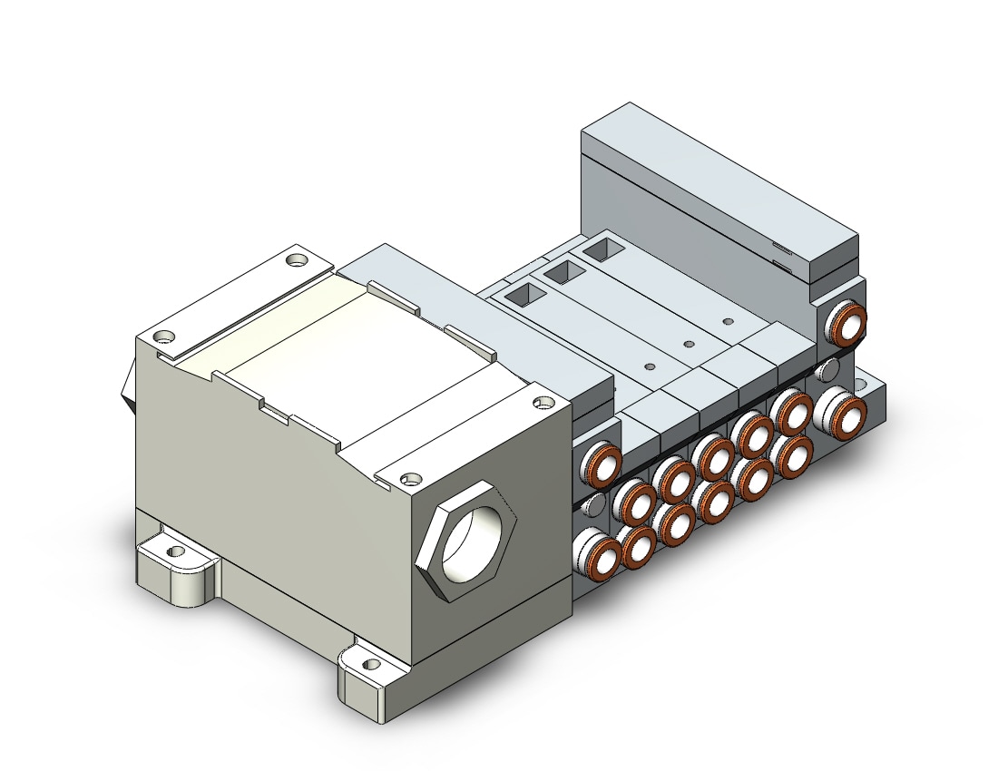 SMC VV5Q21-05C8T0 mfld, plug-in, vq2000, VV5Q* MANIFOLD VQ 4/5 PORT