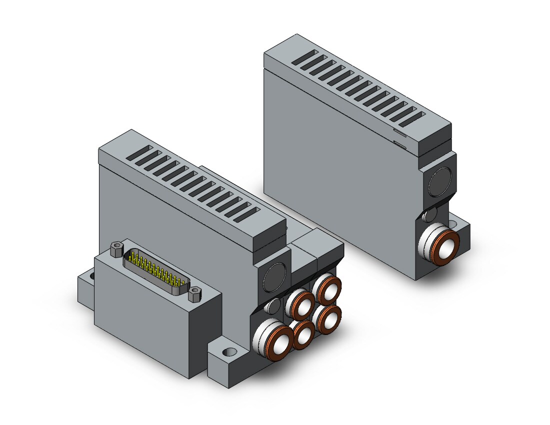 SMC VV5Q21-05N9FU0-S mfld, plug-in, vq2000, VV5Q* MANIFOLD VQ 4/5 PORT