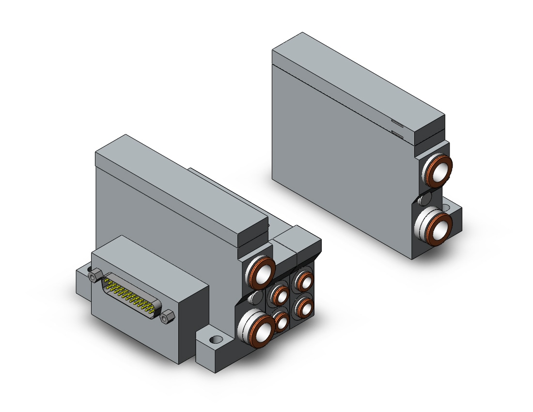 SMC VV5Q21-06C6FS0 mfld, plug-in, vq2000, VV5Q* MANIFOLD VQ 4/5 PORT