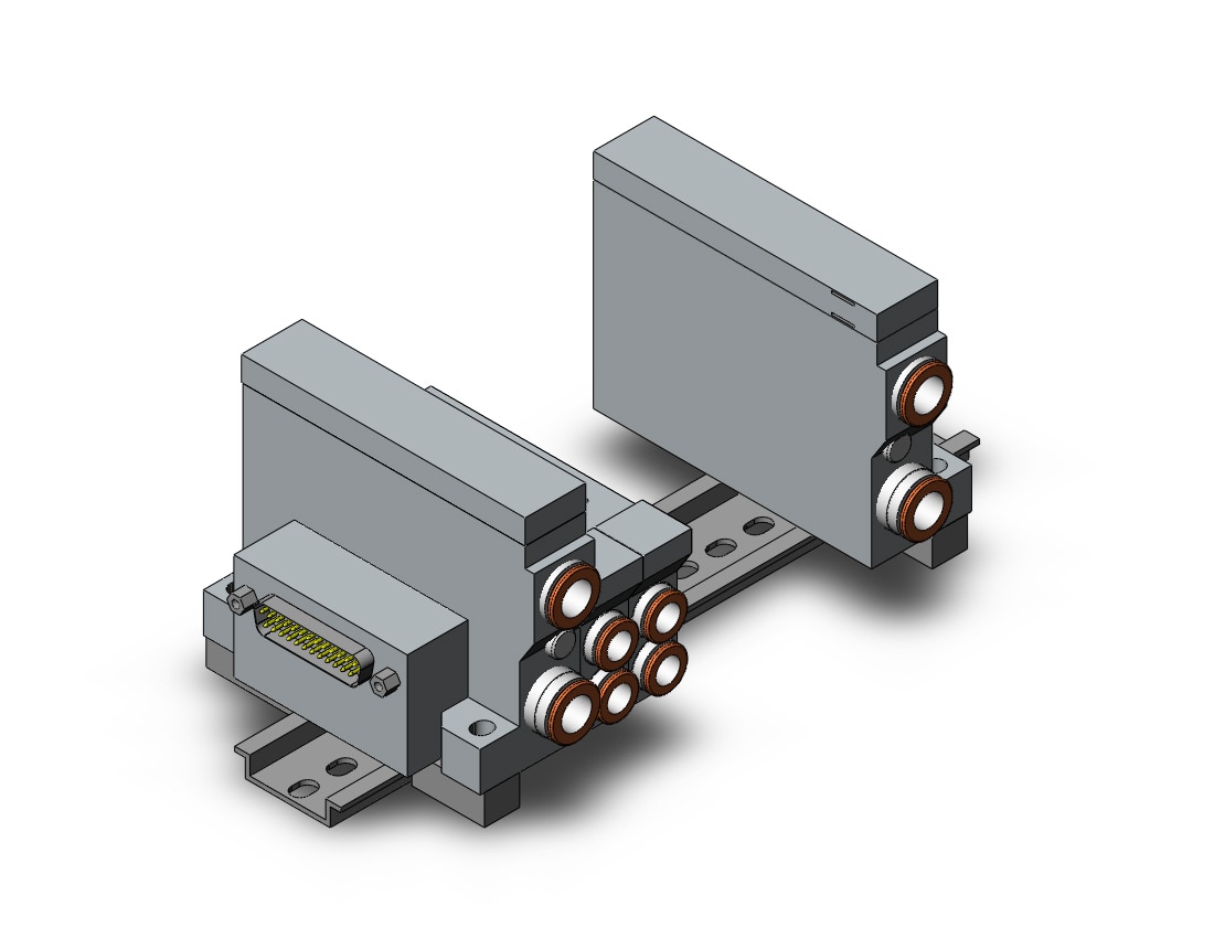 SMC VV5Q21-06C8FS0-D mfld, plug-in, vq2000, VV5Q* MANIFOLD VQ 4/5 PORT