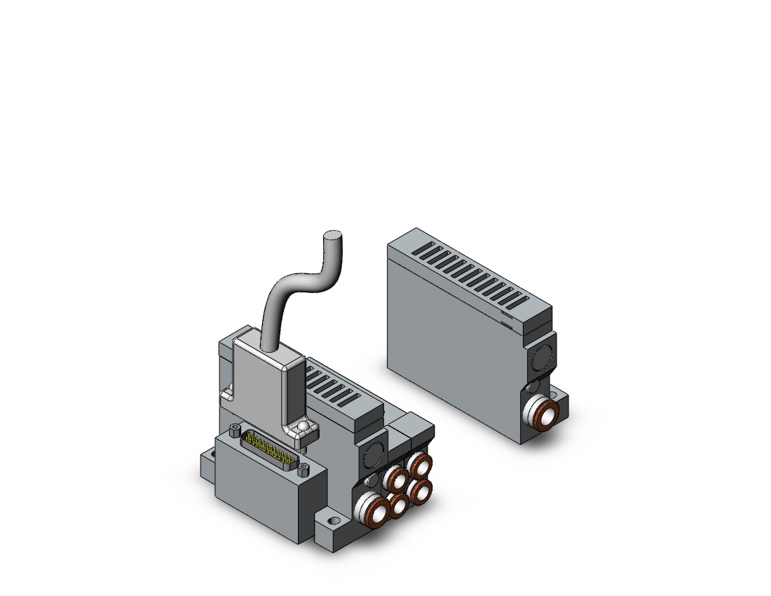 SMC VV5Q21-06N9FU3-S mfld, plug-in, vq2000, VV5Q* MANIFOLD VQ 4/5 PORT