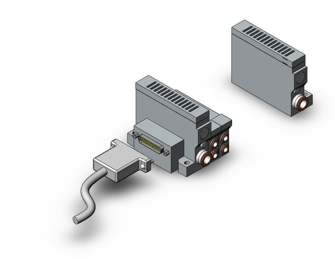 SMC VV5Q21-08C6FS3-S-Q mfld, plug-in, vq2000, VV5Q* MANIFOLD VQ 4/5 PORT